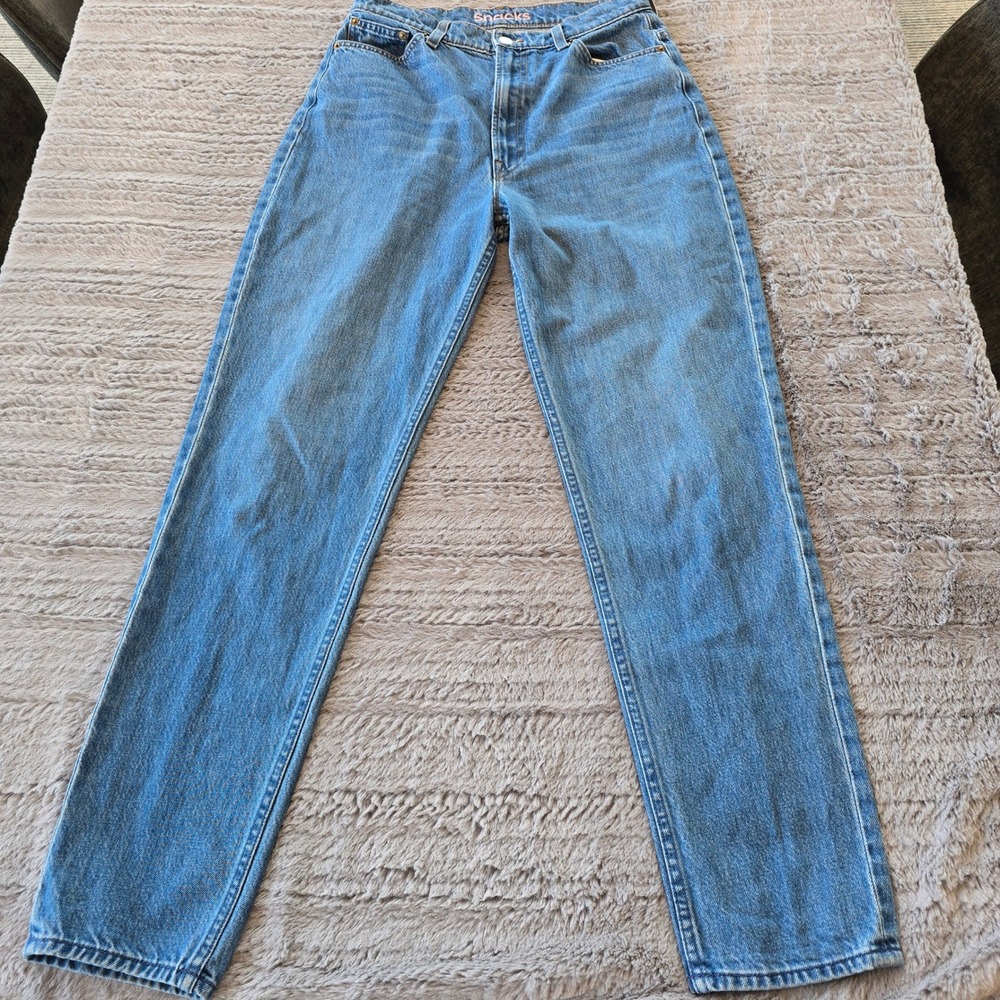 MOTHER SNACKS! High Waisted Straight Leg Jeans Blue Denim Size‎ 29x31